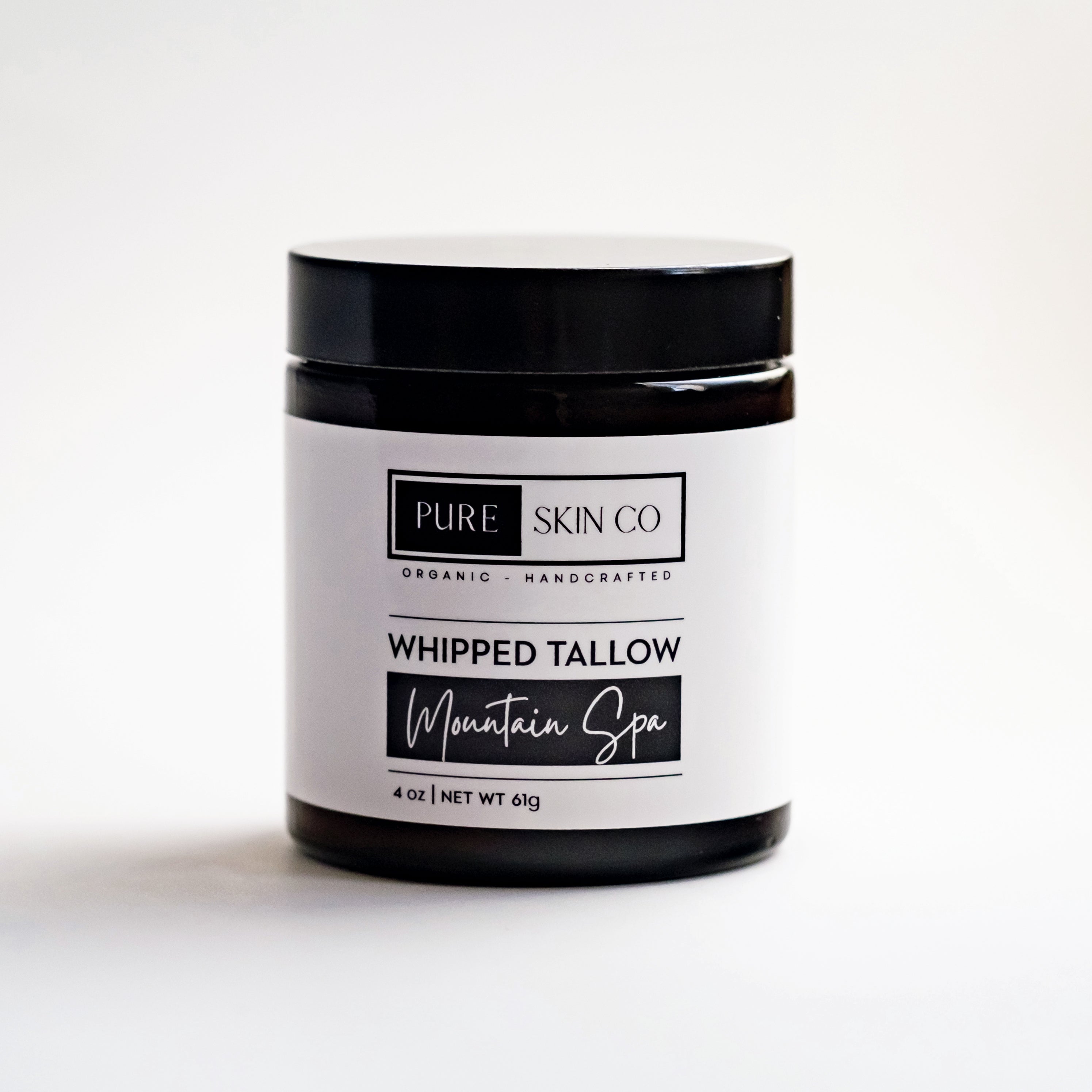 Pure Skin Co organic whipped tallow balm in eco-friendly jar